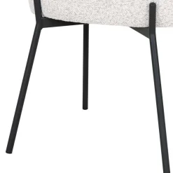 Wohnen Boucle Armlehnenstühle in Cremeweiß - Astrida (2er Set)