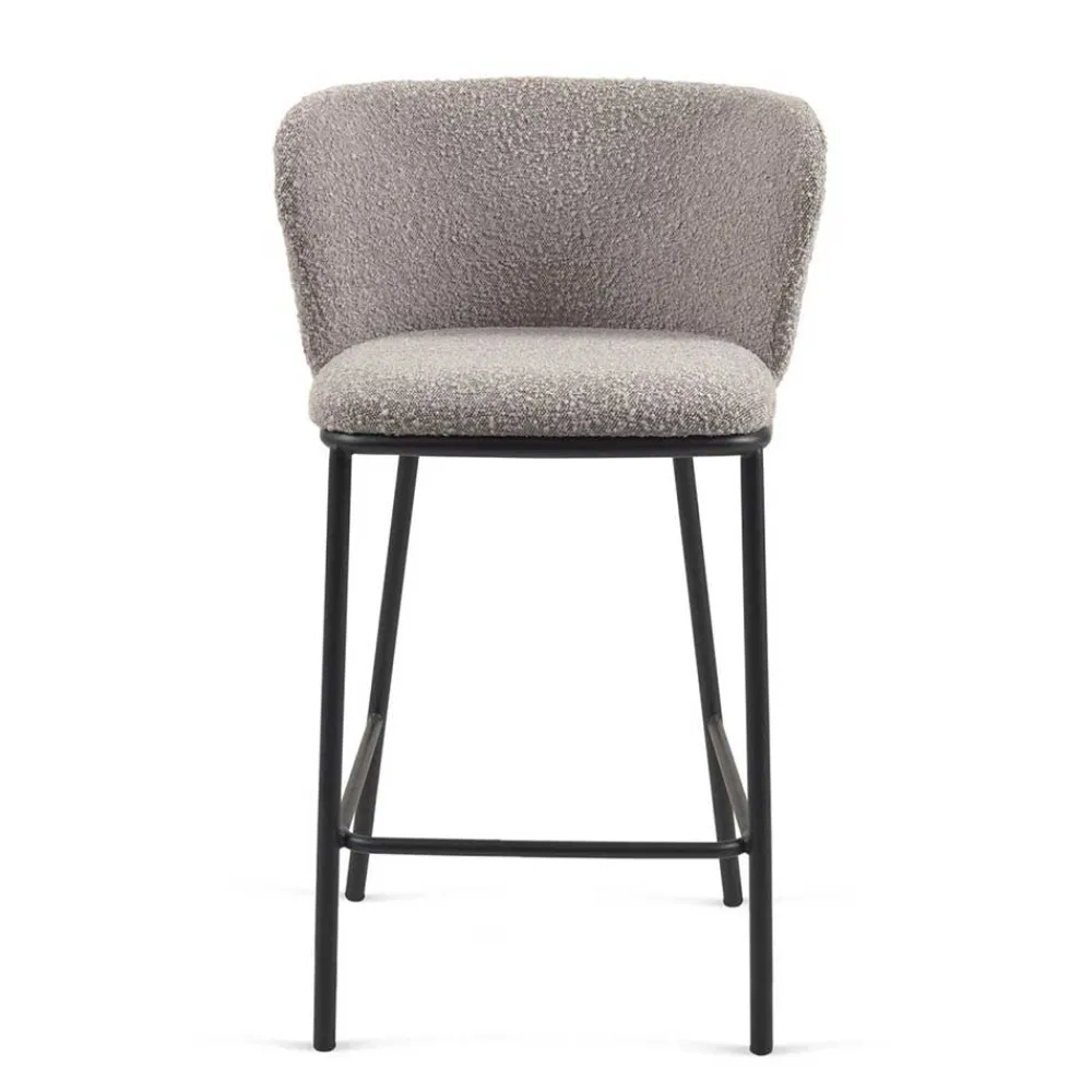 Wohnen Sessel & Hocker|Barhocker*Boucle Barstühle mit 65 cm Sitzhöhe - Lucaz (2er Set)