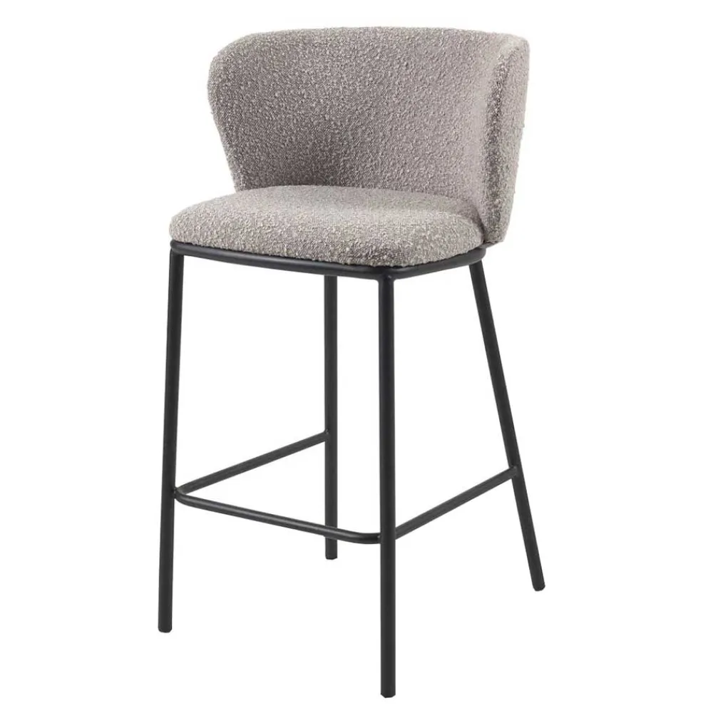 Wohnen Sessel & Hocker|Barhocker*Boucle Barstühle mit 65 cm Sitzhöhe - Lucaz (2er Set)