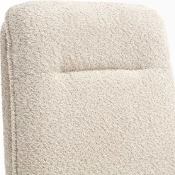 Wohnen Boucle Drehstuhl in Creme - Rocono