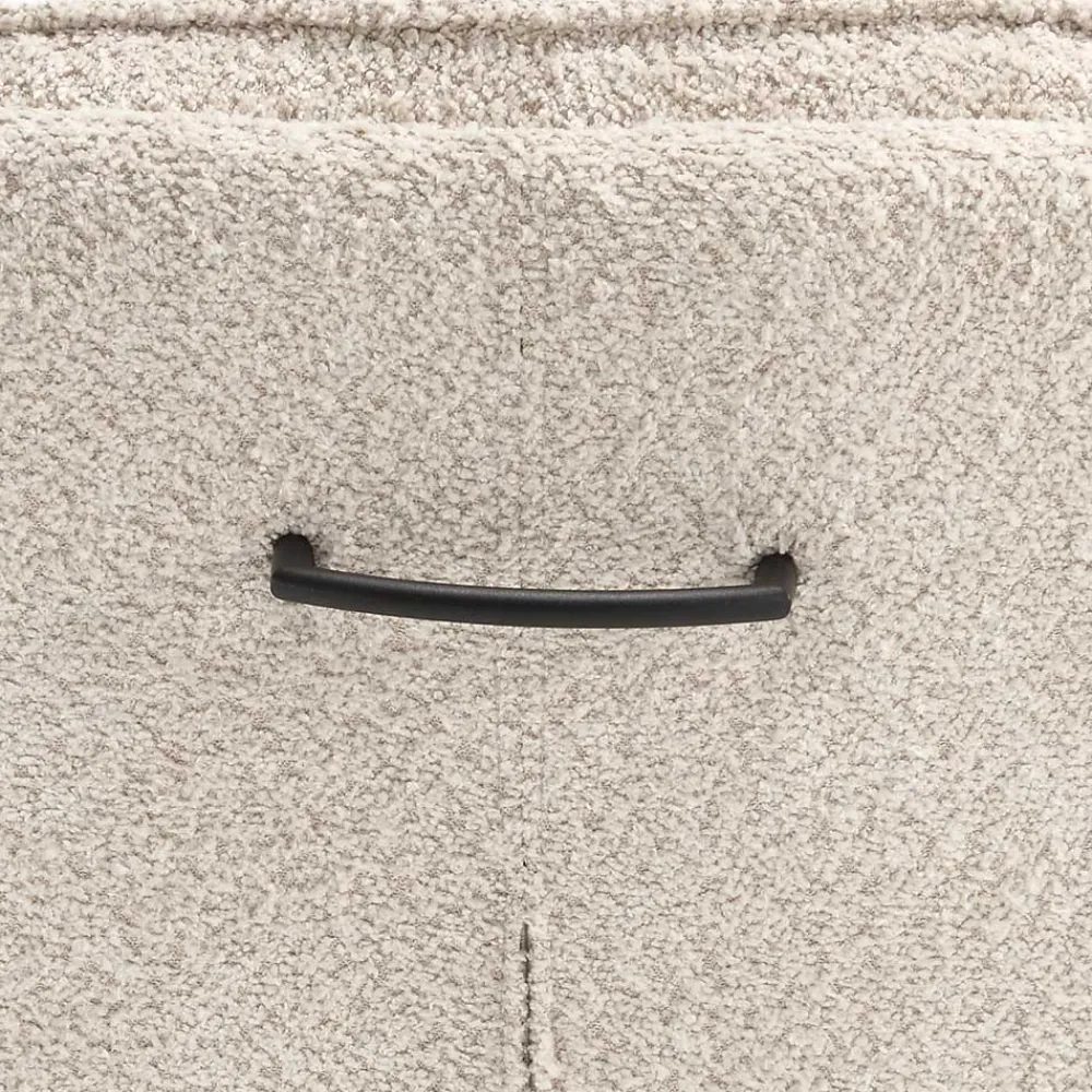 Wohnen Boucle Drehstuhl in Creme - Rocono