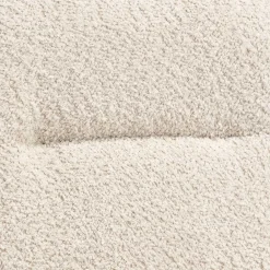 Wohnen Boucle Drehstuhl in Creme - Rocono