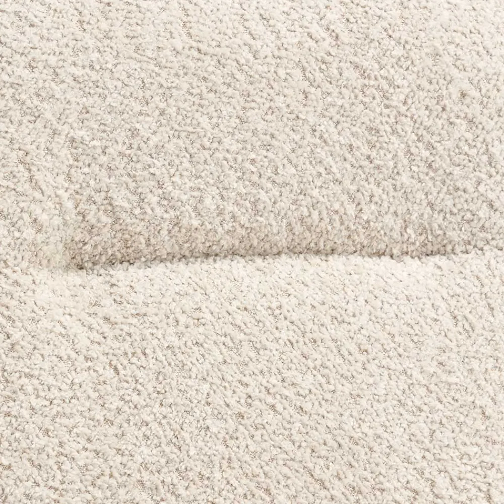 Wohnen Boucle Drehstuhl in Creme - Rocono