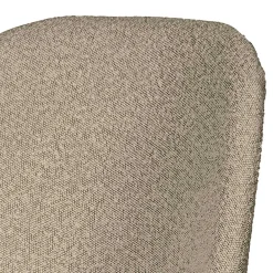 Wohnen Retro Möbel|Küchenstühle*Boucle Polsterstühle in Beige - Laderla (2er Set)