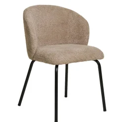 Wohnen Skandinavische Möbel|Küchenstühle*Boucle Polsterstühle in Beige - Runicava (2er Set)