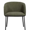 Wohnen Küchenstühle|Esszimmerstühle*Boucle Tischsessel in Dunkelgrün - Norian