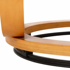 Wohnen Braune Möbel*Brauner Designsessel & Hocker im Set - Amsterdam (zweiteilig)