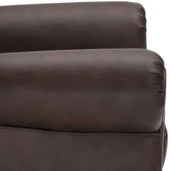 Wohnen Sessel|Chesterfield Möbel*Brauner Federkernsessel mit Lederbezug - Chesterfield - Esmea