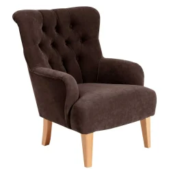 Wohnen Vintage Möbel*Brauner Sessel im modernen Vintage Look - Zaparony