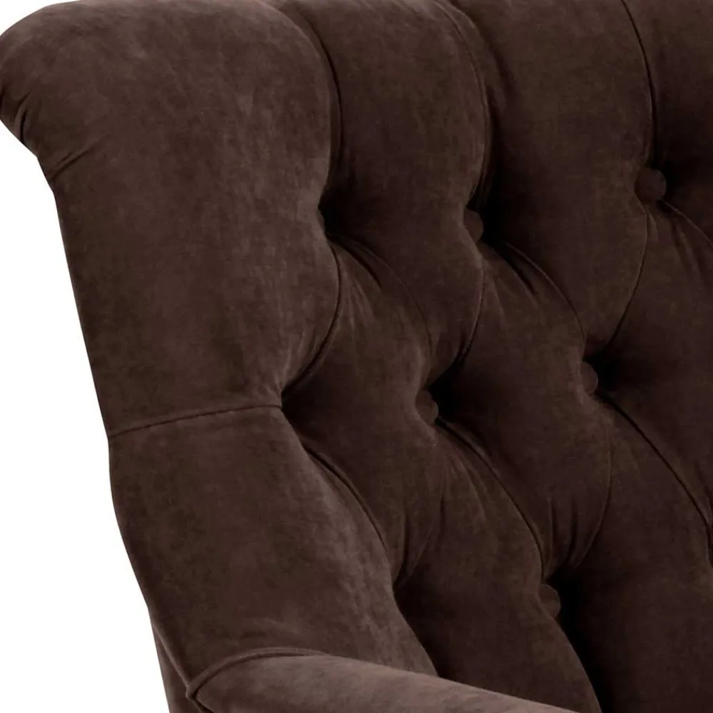 Wohnen Vintage Möbel*Brauner Sessel im modernen Vintage Look - Zaparony