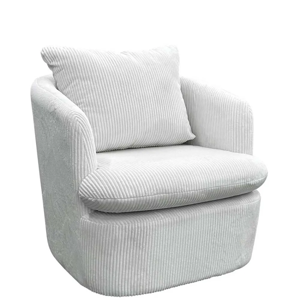 Wohnen Sessel & Hocker|Sessel*Breitcord Sessel in Offwhite - Fenturam