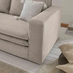 Wohnen Sofas|Sofa*Breitcord Zweisitzer in Beige - Jony