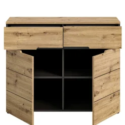 Wohnen Flurkommoden*Breite Flurkommode mit zwei Schubladen - Norja