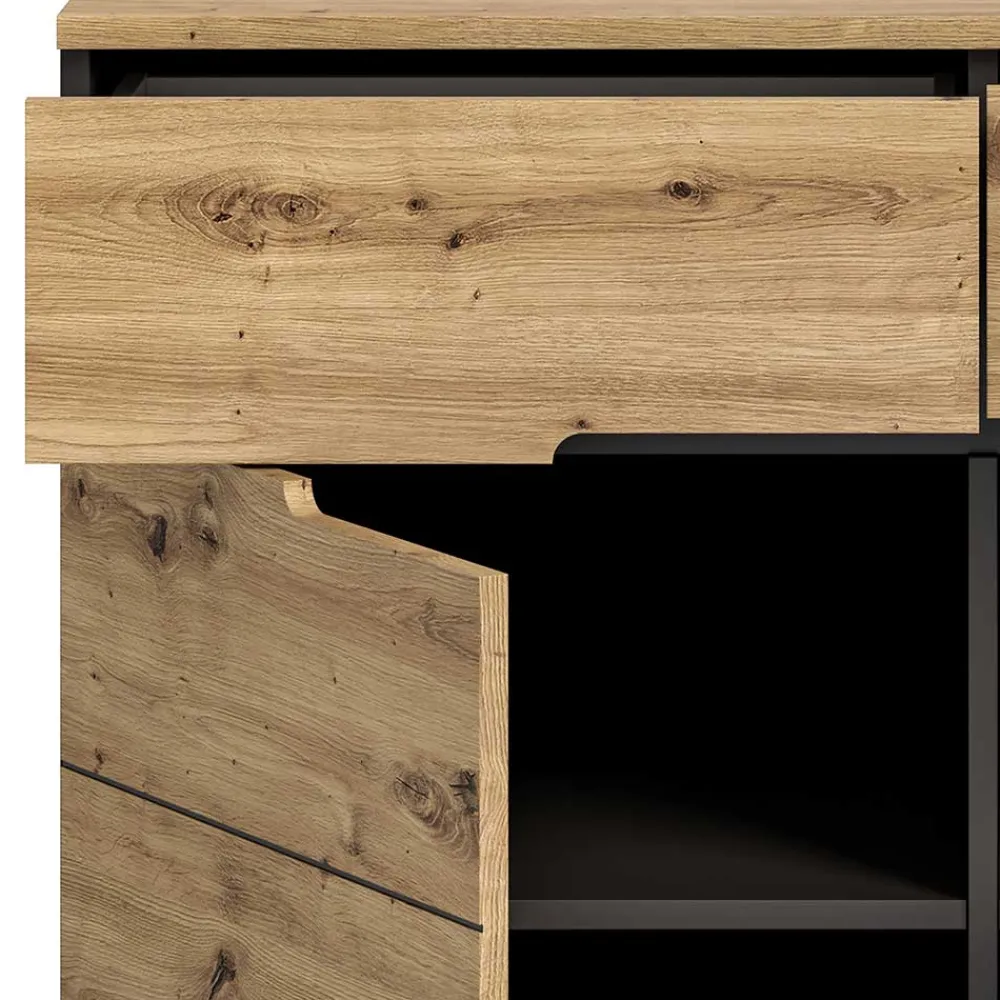 Wohnen Flurkommoden*Breite Flurkommode mit zwei Schubladen - Norja