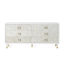 Wohnen Vintage Möbel*Breite Kommode mit sechs Schubladen - Triboot