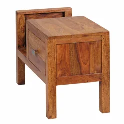 Wohnen Breite Nachtkommode Hoslo mit Schublade und offener Ablage 60cm