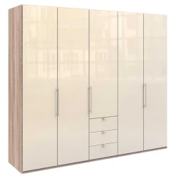 Wohnen Breiter Kleiderschrank mit 2 Falttüren - Rativian