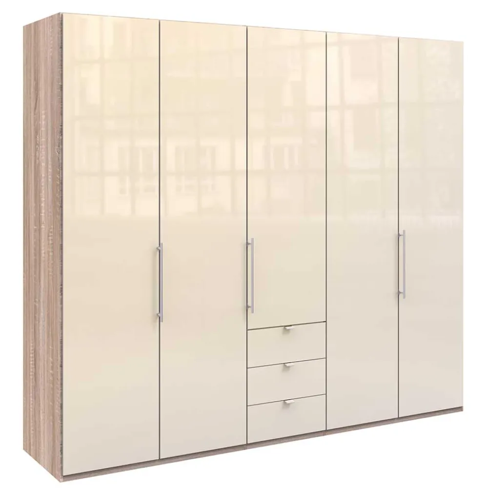 Wohnen Breiter Kleiderschrank mit 2 Falttüren - Rativian