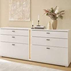 Wohnen Küchenschränke|Sideboards & Kommoden*Breites Sideboard mit LED Beleuchtung - Racelyn