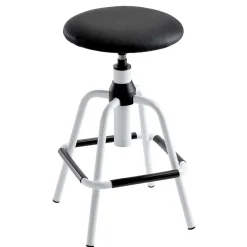 Wohnen Bürostühle*Büro Arbeitshocker in Schwarz Weiß - Loho