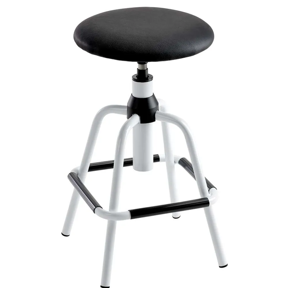 Wohnen Bürostühle*Büro Arbeitshocker in Schwarz Weiß - Loho