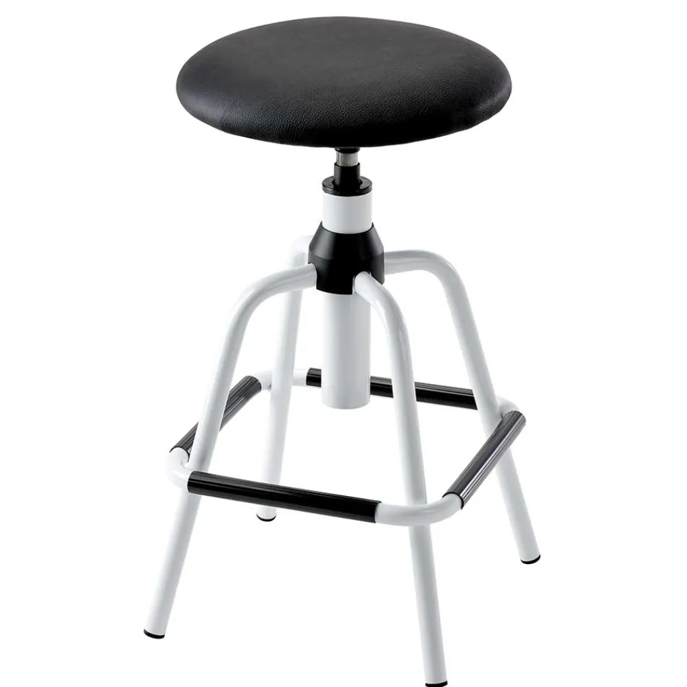 Wohnen Bürostühle*Büro Arbeitshocker in Schwarz Weiß - Loho