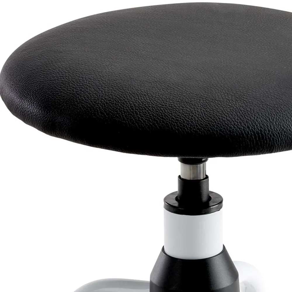 Wohnen Bürostühle*Büro Arbeitshocker in Schwarz Weiß - Loho