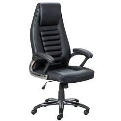 Wohnen Bürostühle*Büro Drehsessel aus Kunstleder in Schwarz - Emsa