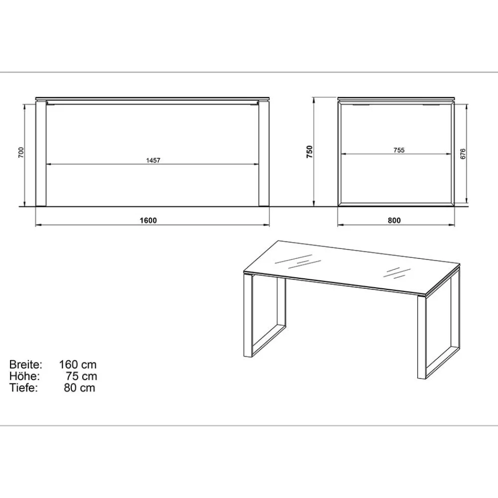Wohnen Büro Einrichtung Möbel Set - Laszlo (achtteilig)