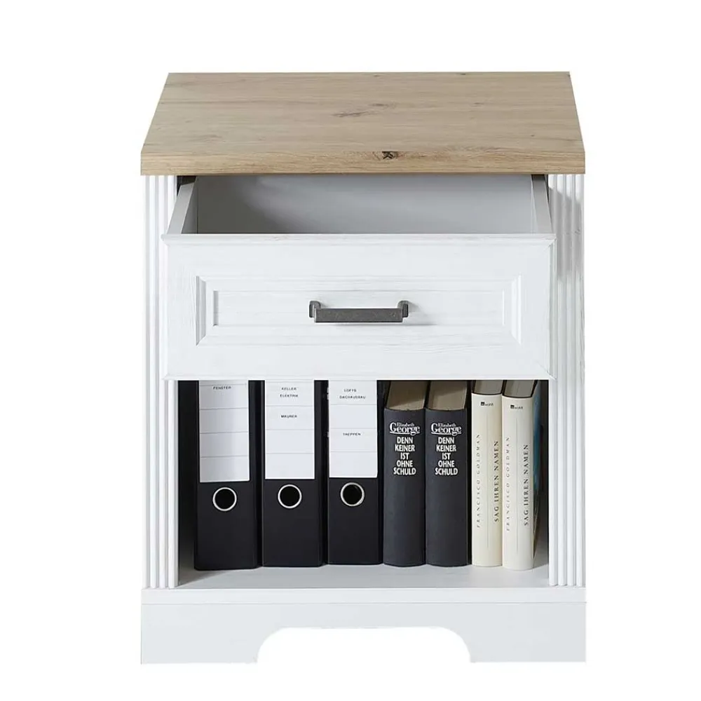 Wohnen Büro Rollcontainer mit Fach für Ordner - Mehady