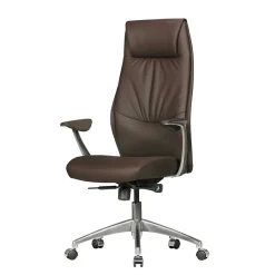 Wohnen Braune Möbel|Bürostühle*Büro Schreibtischsessel in Braun Leder - Mallavi