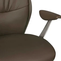 Wohnen Braune Möbel|Bürostühle*Büro Schreibtischsessel in Braun Leder - Mallavi