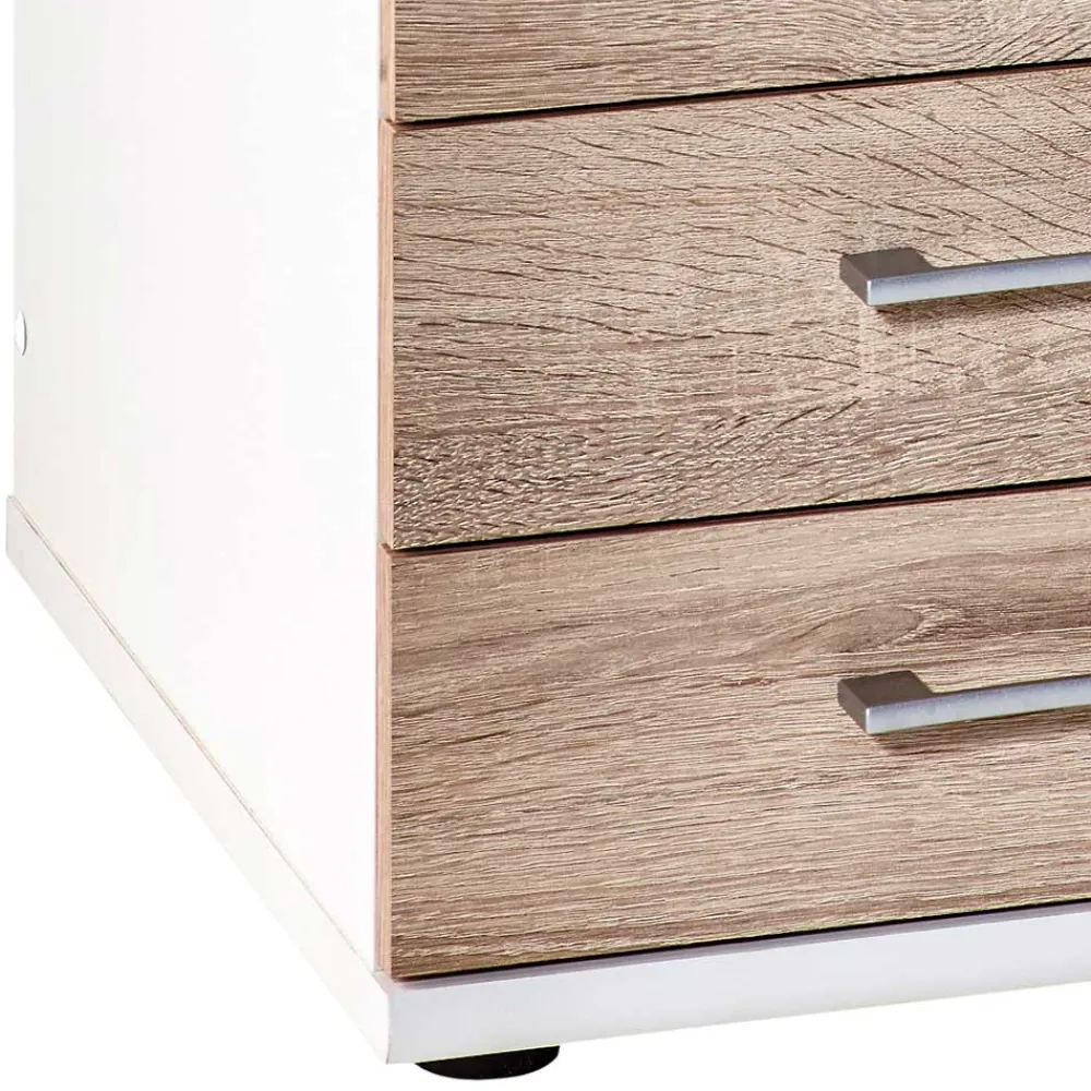 Wohnen Weiße Möbel|Rollcontainer*Büro Schubladen Container ohne Rollen - Garian