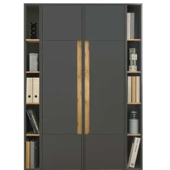 Wohnen Graue Möbel|Home Office Möbel*Büro Stauraum Möbel Schränke Regale - Ahilav (vierteilig)