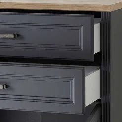 Wohnen Home Office Möbel|Büro Komplett*Büro Wohnwand im Landhaus Stil - Joe (dreiteilig)