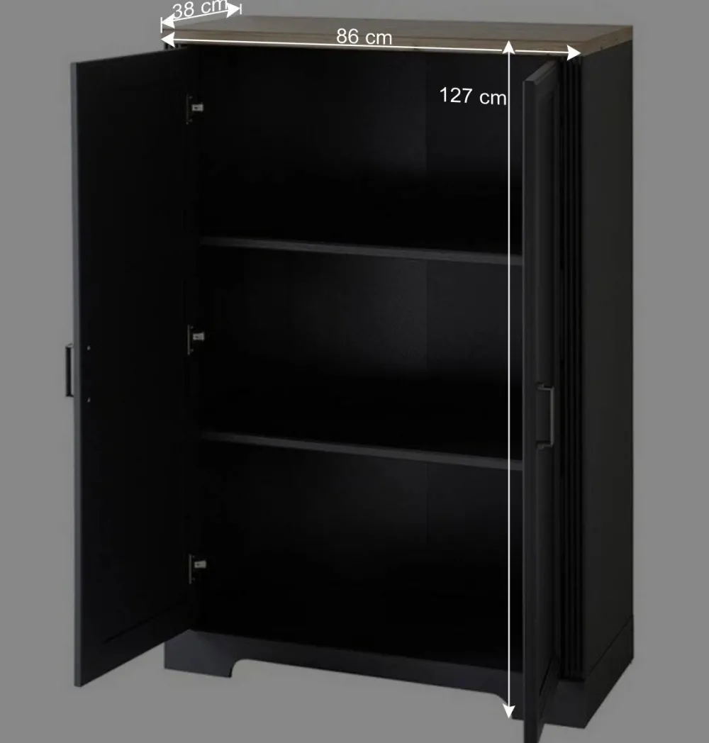 Wohnen Home Office Möbel|Büro Komplett*Büro Wohnwand im Landhaus Stil - Joe (dreiteilig)