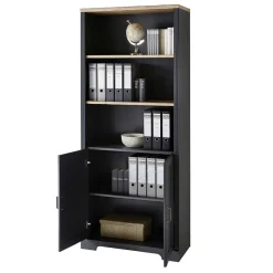 Wohnen Home Office Möbel|Büro Komplett*Büro Wohnwand im Landhaus Stil - Joe (dreiteilig)