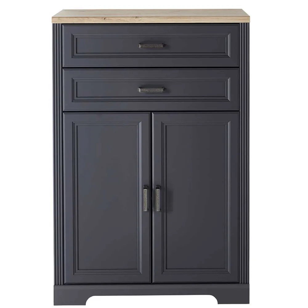 Wohnen Home Office Möbel|Büro Komplett*Büro Wohnwand im Landhaus Stil - Joe (dreiteilig)