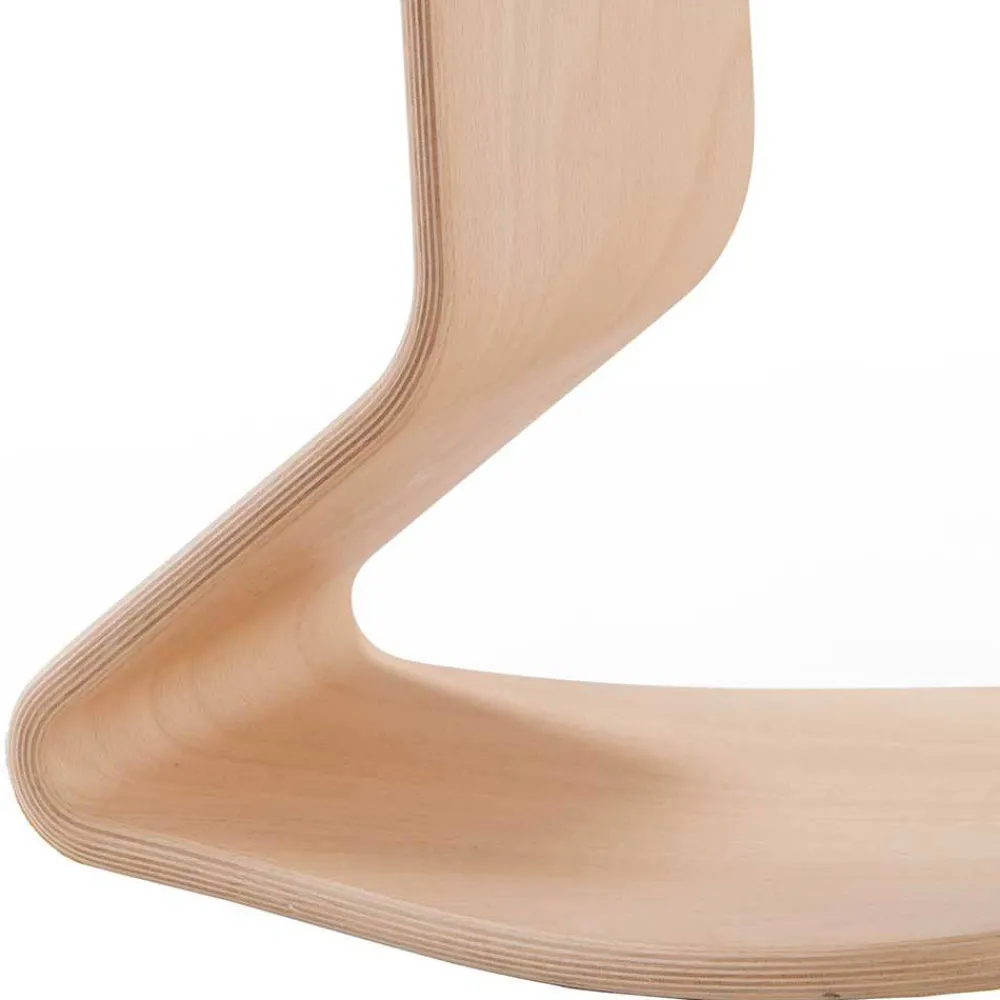 Wohnen Barhocker*Bürohocker aus Holz mit Stoff in Blau - Alicudi