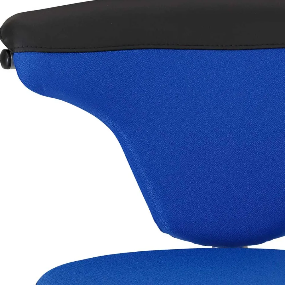 Wohnen Bürostühle*Bürohocker mit Lehne in Dunkelblau & Schwarz - Kanellas