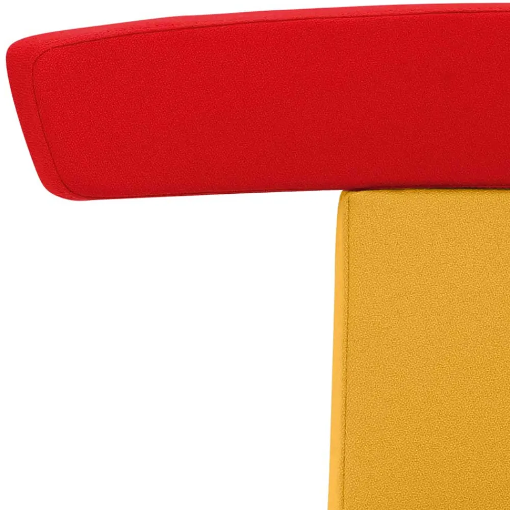 Wohnen Hocker|Barhocker*Bürohocker mit Rückenlehne in Gelb & Orange - Andjes