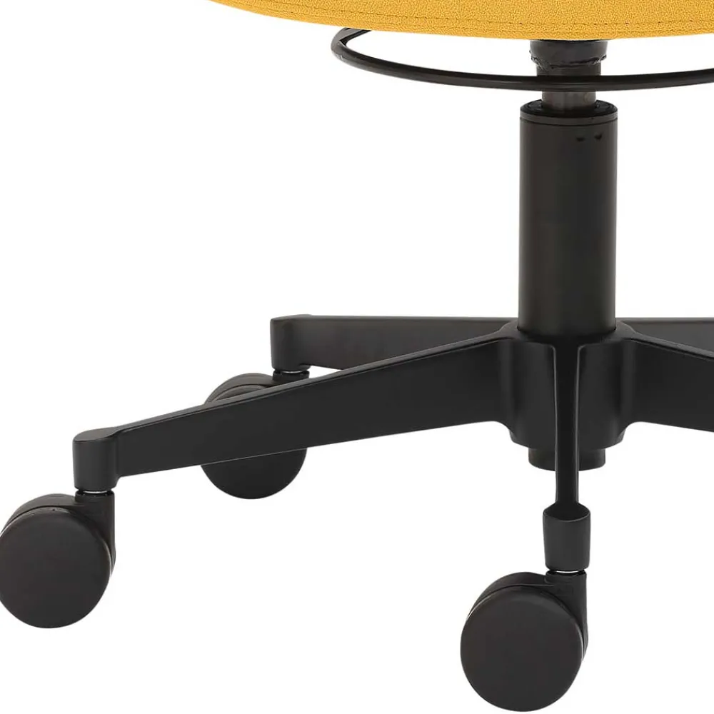 Wohnen Hocker|Barhocker*Bürohocker mit Rückenlehne in Gelb & Orange - Andjes