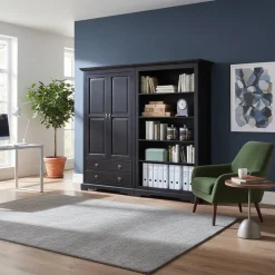 Wohnen Büromöbel Set Islando im Kolonialstil (zweiteilig)