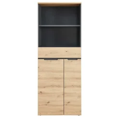 Wohnen Büroschränke*Büroschrank mit 2 Fächern und 2 Türen und Schublade - Kuetra