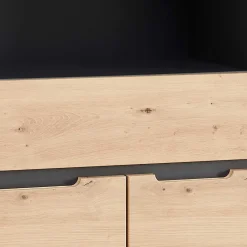 Wohnen Büroschränke*Büroschrank mit 2 Fächern und 2 Türen und Schublade - Kuetra