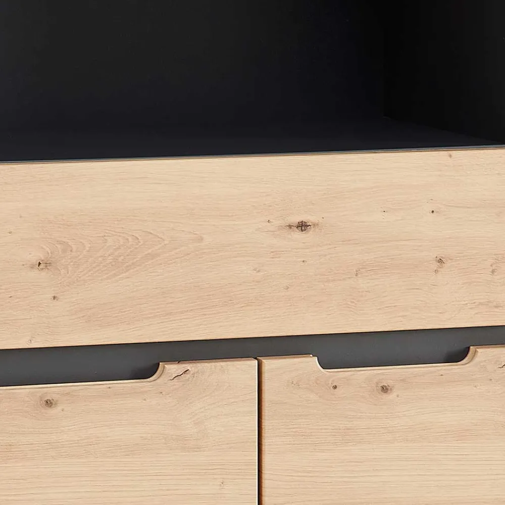 Wohnen Büroschränke*Büroschrank mit 2 Fächern und 2 Türen und Schublade - Kuetra