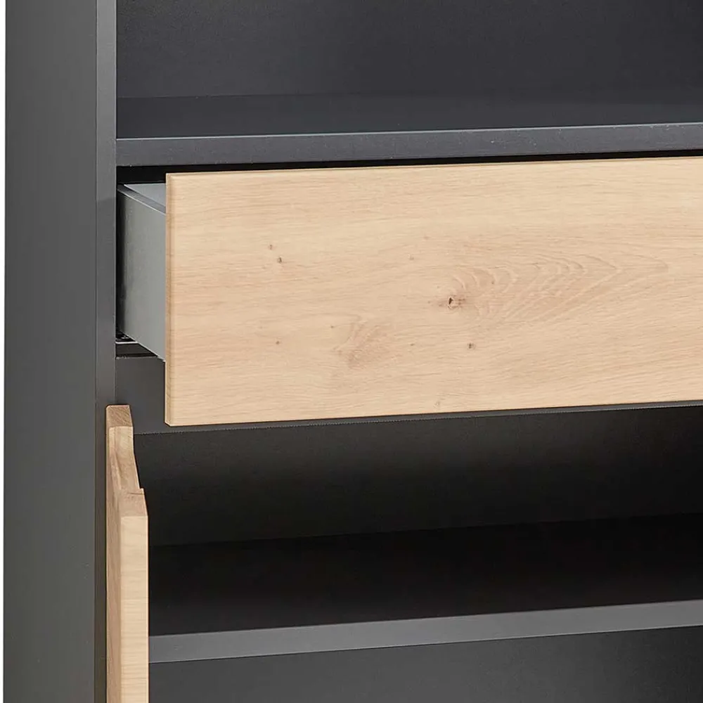 Wohnen Büroschränke*Büroschrank mit 2 Fächern und 2 Türen und Schublade - Kuetra