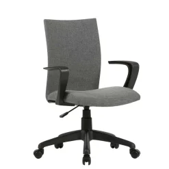 Wohnen Bürostühle*Bürostuhl in Grau mit Armlehnen - Lucasz