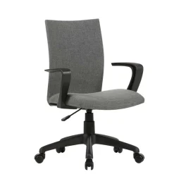 Wohnen Bürostühle*Bürostuhl in Grau mit Armlehnen - Lucasz