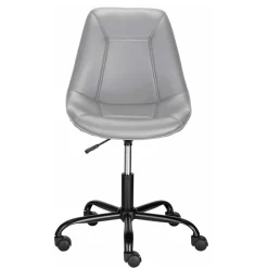 Wohnen Bürostuhl mit Schalensitz in Grau Kunstleder - Formation